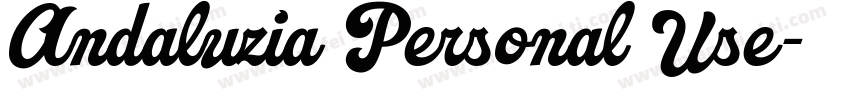 Andaluzia Personal Use字体转换